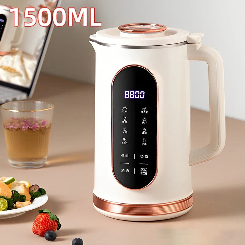Donirt 1500ml Soy Milk Maker – 10-Blade Blender & Juicer