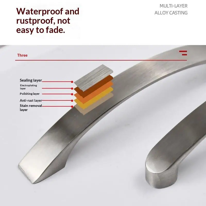 Aluminum Alloy Cabinet Door Pulls & Drawer Handles
