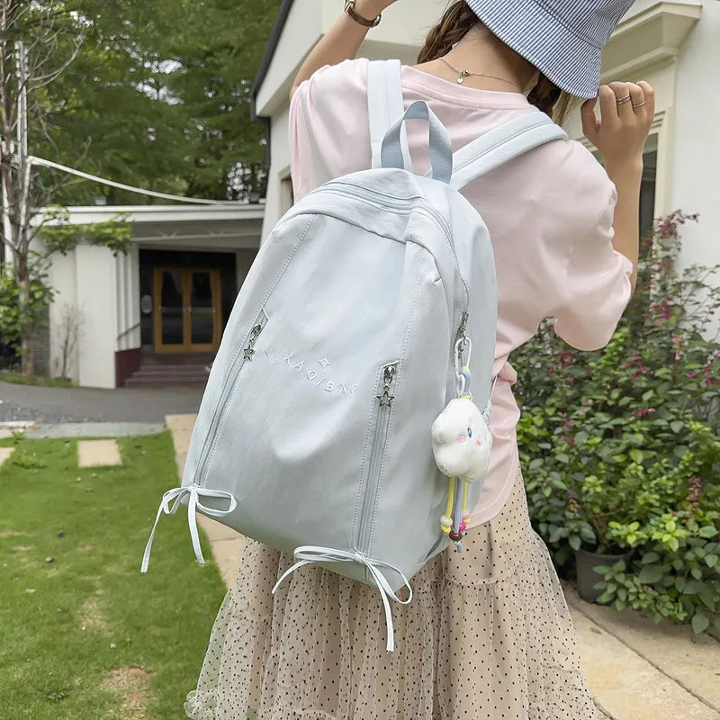 Korean Lightweight Waterproof Backpack for Women & Students
