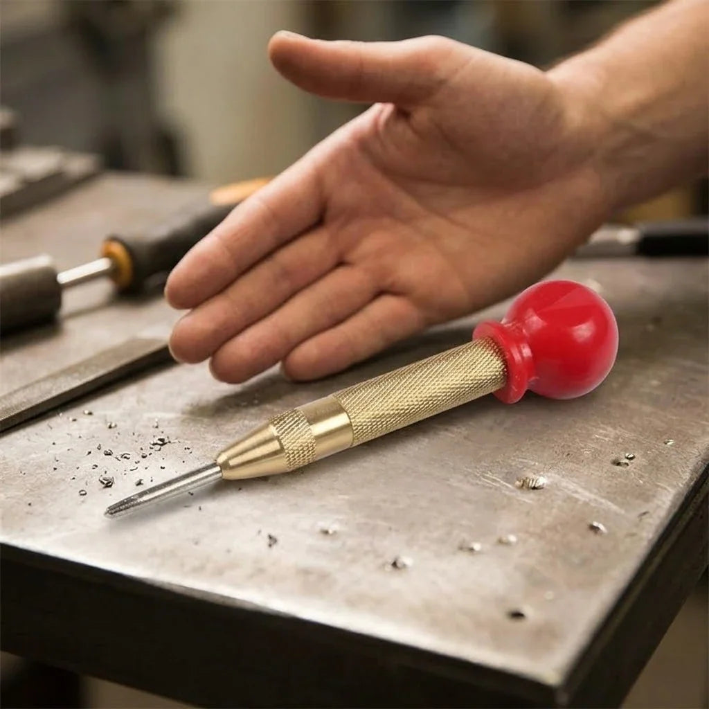STONEGO Spring-Loaded Center Punch | Precision Drill Marker Tool