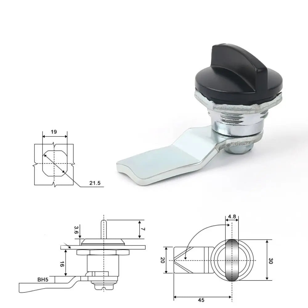 Stainless Steel Keyless Cam Lock for Cabinets & Distribution Boxes
