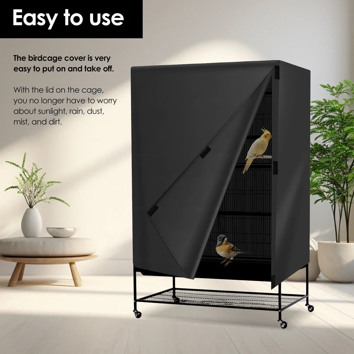 Waterproof Bird Cage Cover – Oxford Night Cover for Parrots