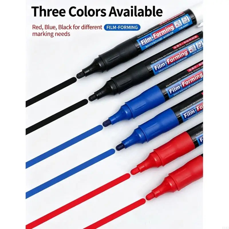 Film Forming Whiteboard Marker Set | 10 Pack Peelable