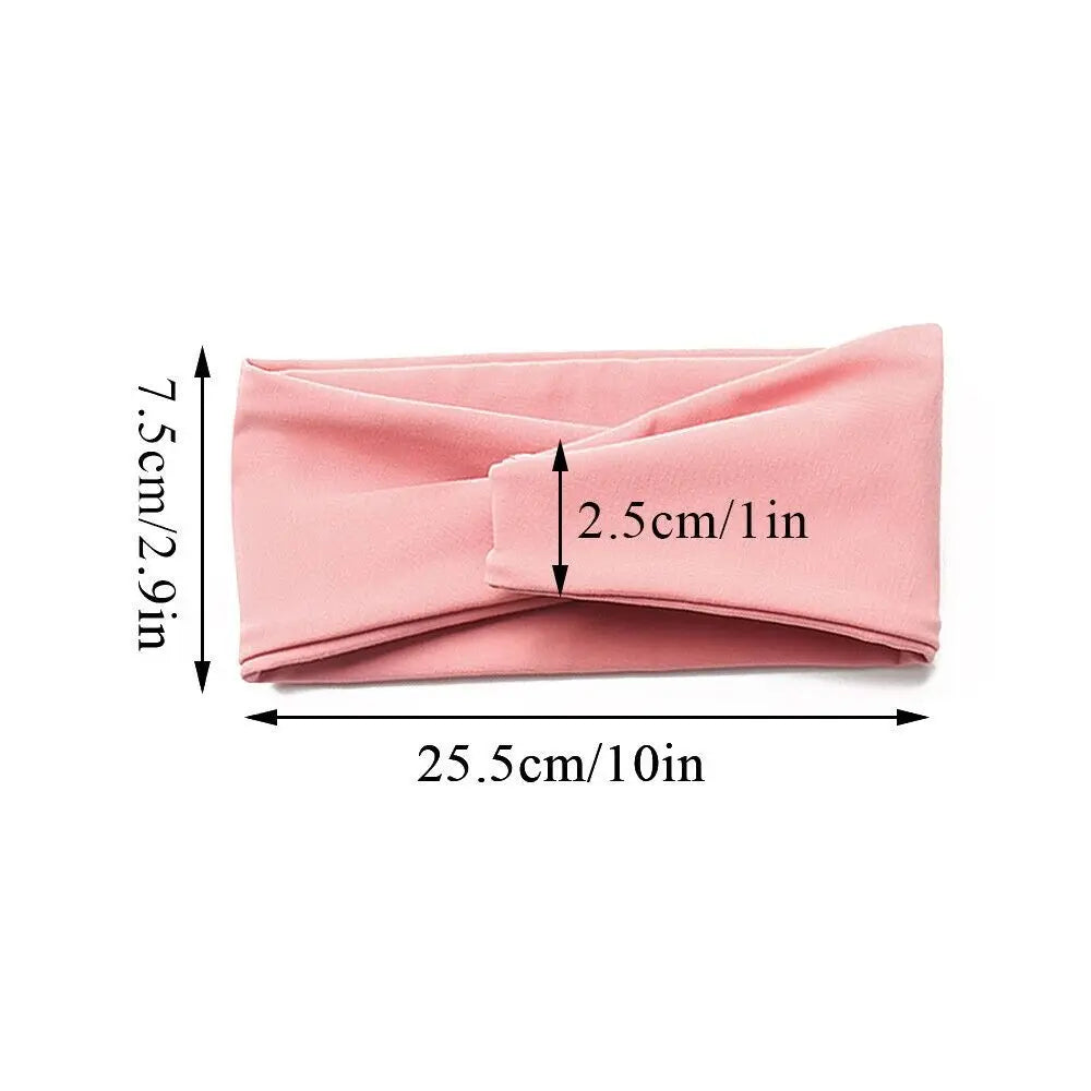 Elastic Yoga Headband – Non-Slip Widened Sports Turban Unisex
