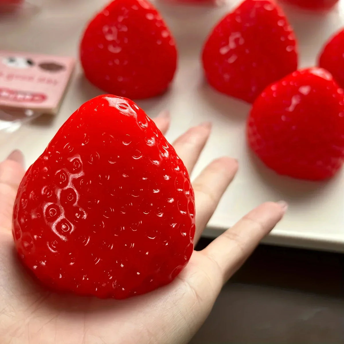 Strawberry Gummy Slow-Rise Squeeze Toy | Squishy Fidget Gift