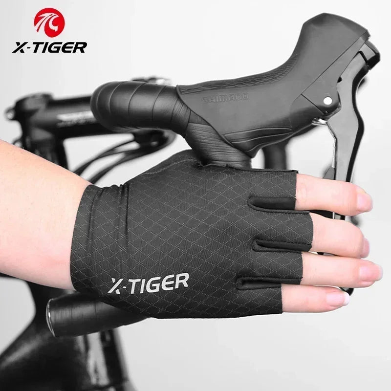 X-TIGER Half Finger Cycling Gloves | Unisex MTB Bike Gloves