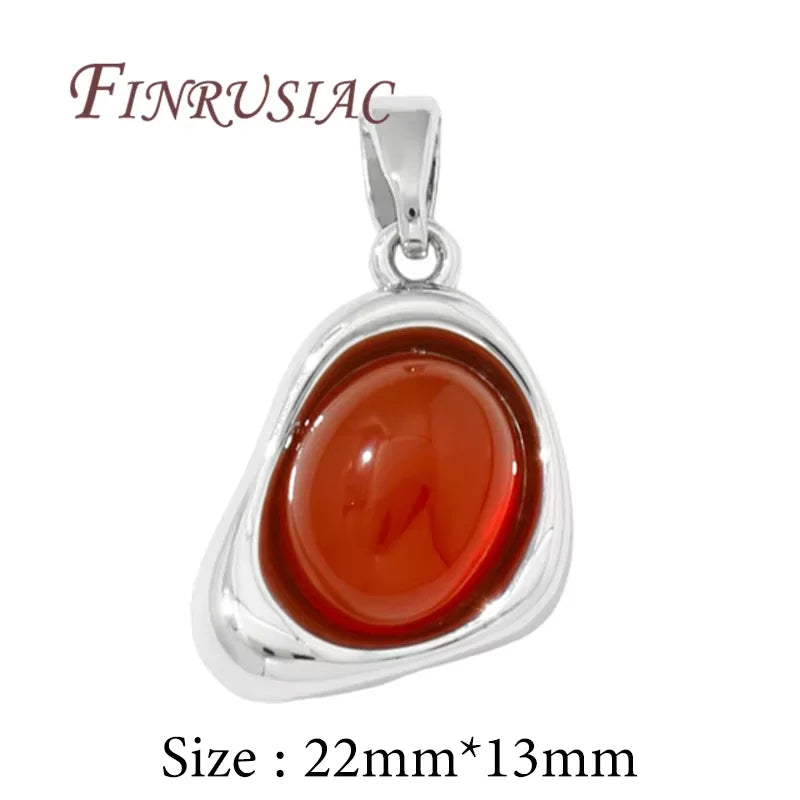 18K Gold Plated Natural Stone Charms – DIY Jewelry Pendants