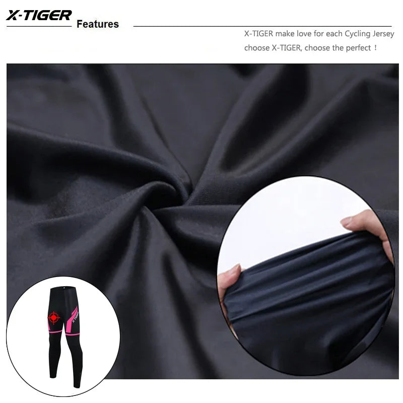 X-Tiger Women's Gel Padded Cycling Pants | MTB Road Bike