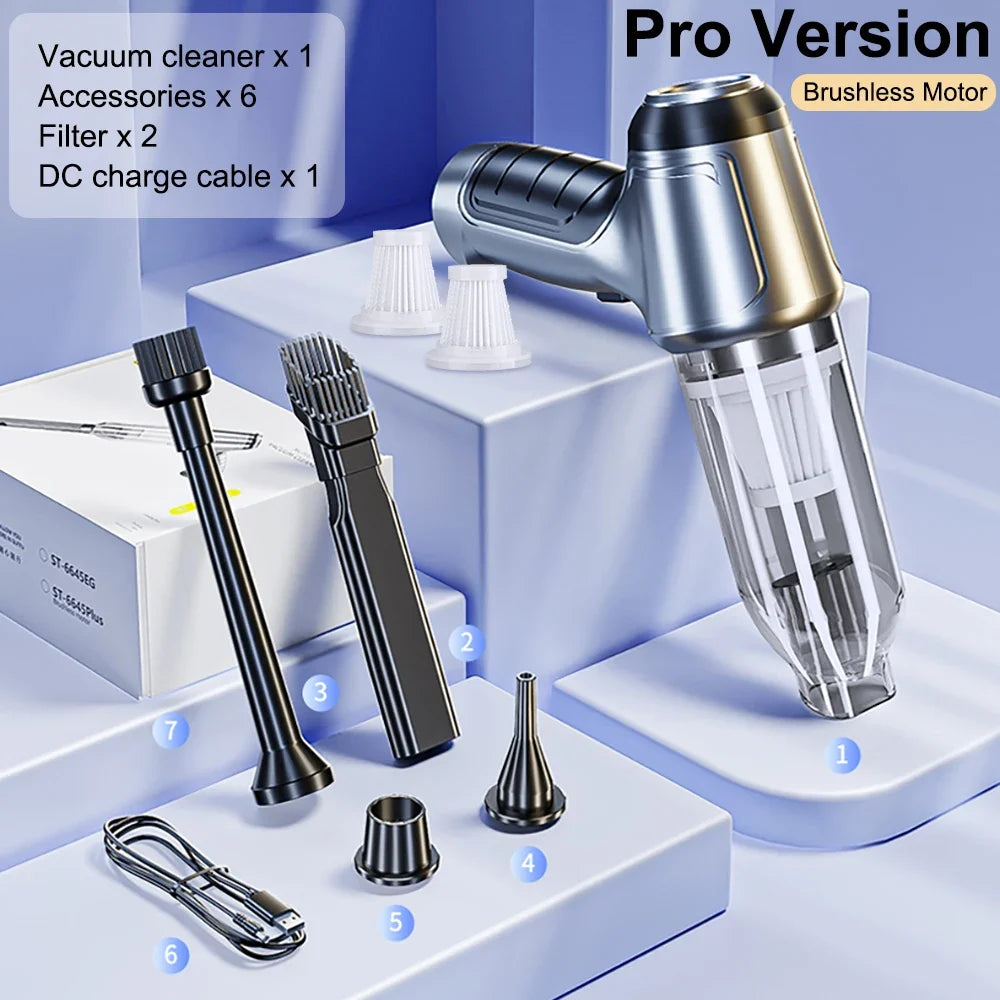 Raugee 95000PA Wireless Handheld Car Vacuum Cleaner