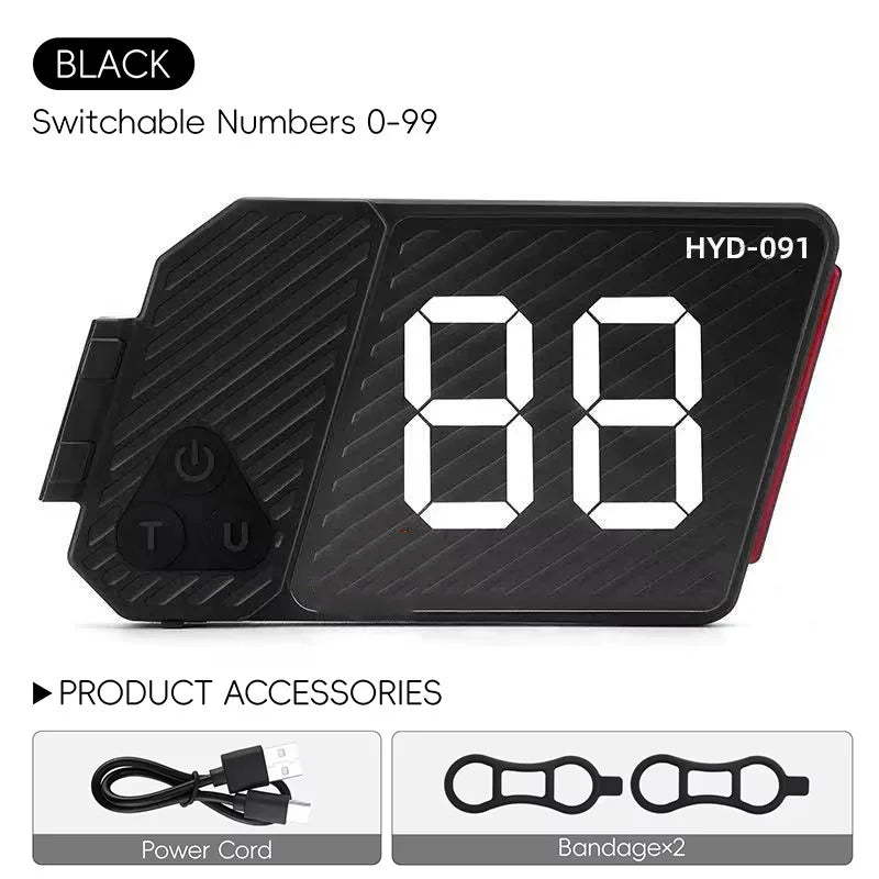 Bike Tail Light Number Plate USB-C Rechargeable Rear Lamp
