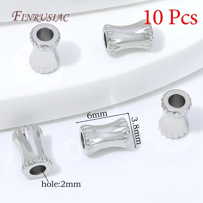 18K Gold Plated Zircon Spacer Beads – Brass DIY Jewelry Findings