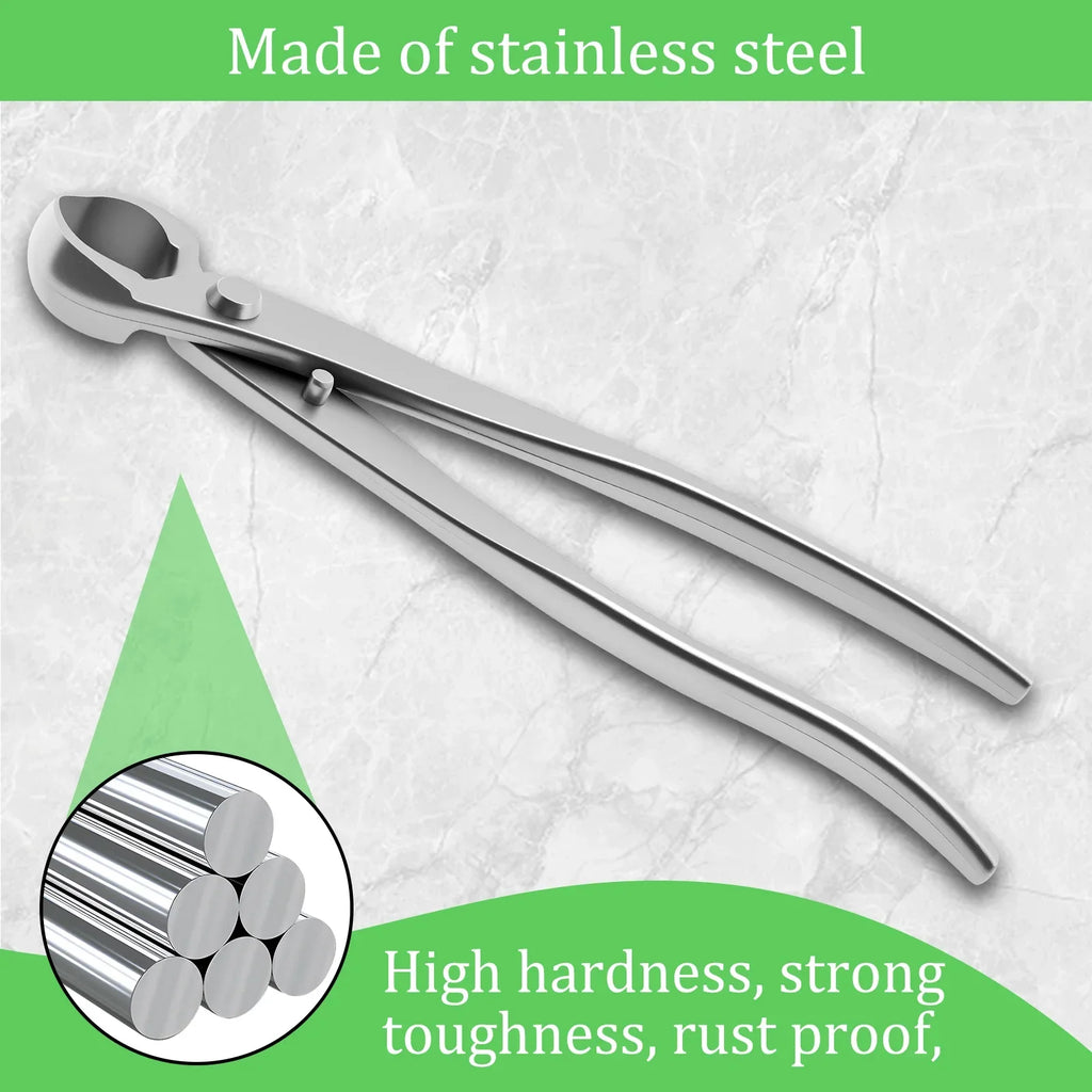 Stainless Steel Bonsai Pruning Kit – Ergonomic Long Handle