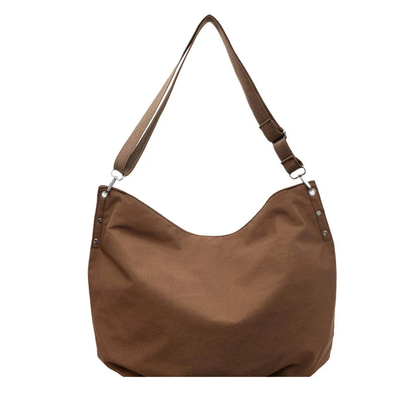 Large Canvas Shoulder Bag for Women | Casual Commuter Tote