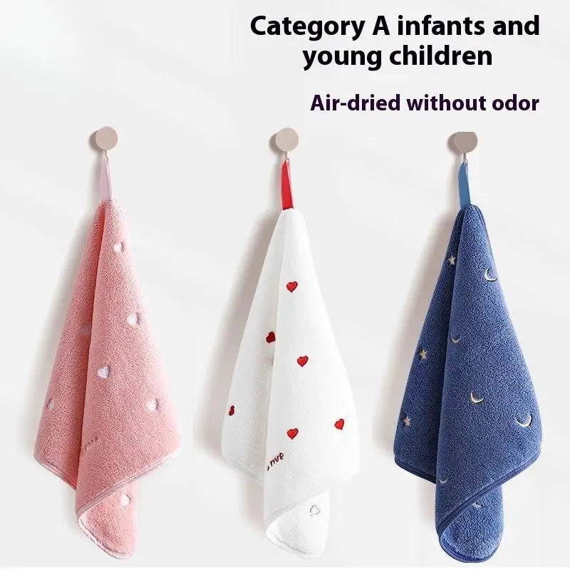 JETTING Embroidered Cotton Hand Towel 30x30cm – Soft & Absorbent