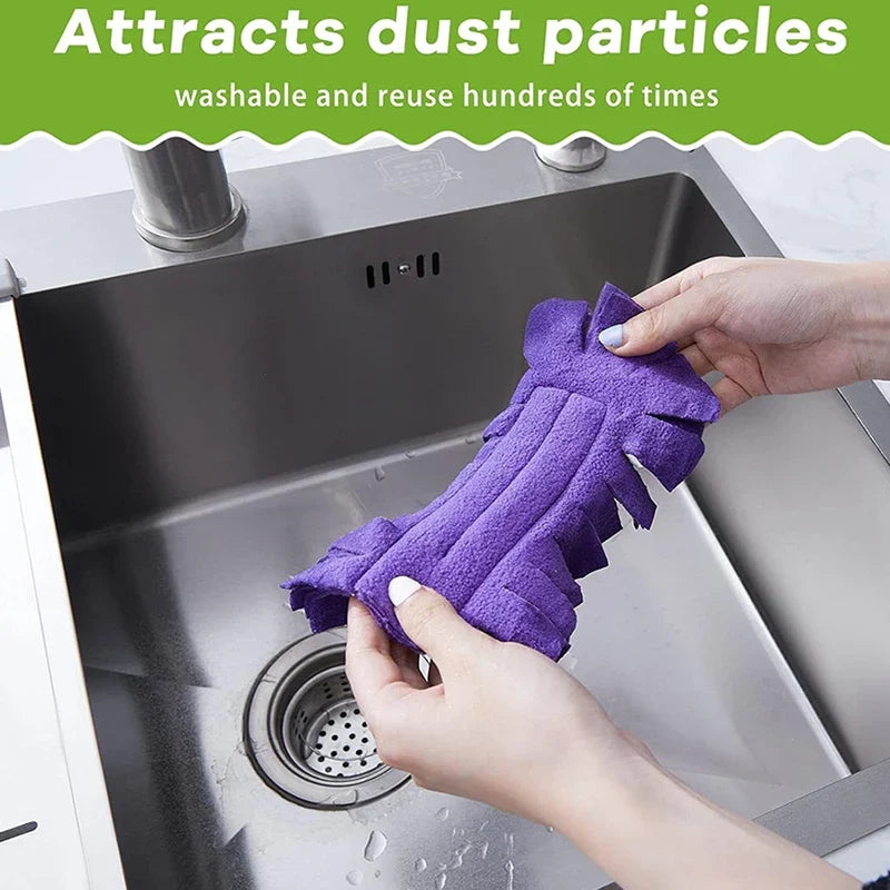 360° Electrostatic Microfiber Duster Refills – Washable & Reusable