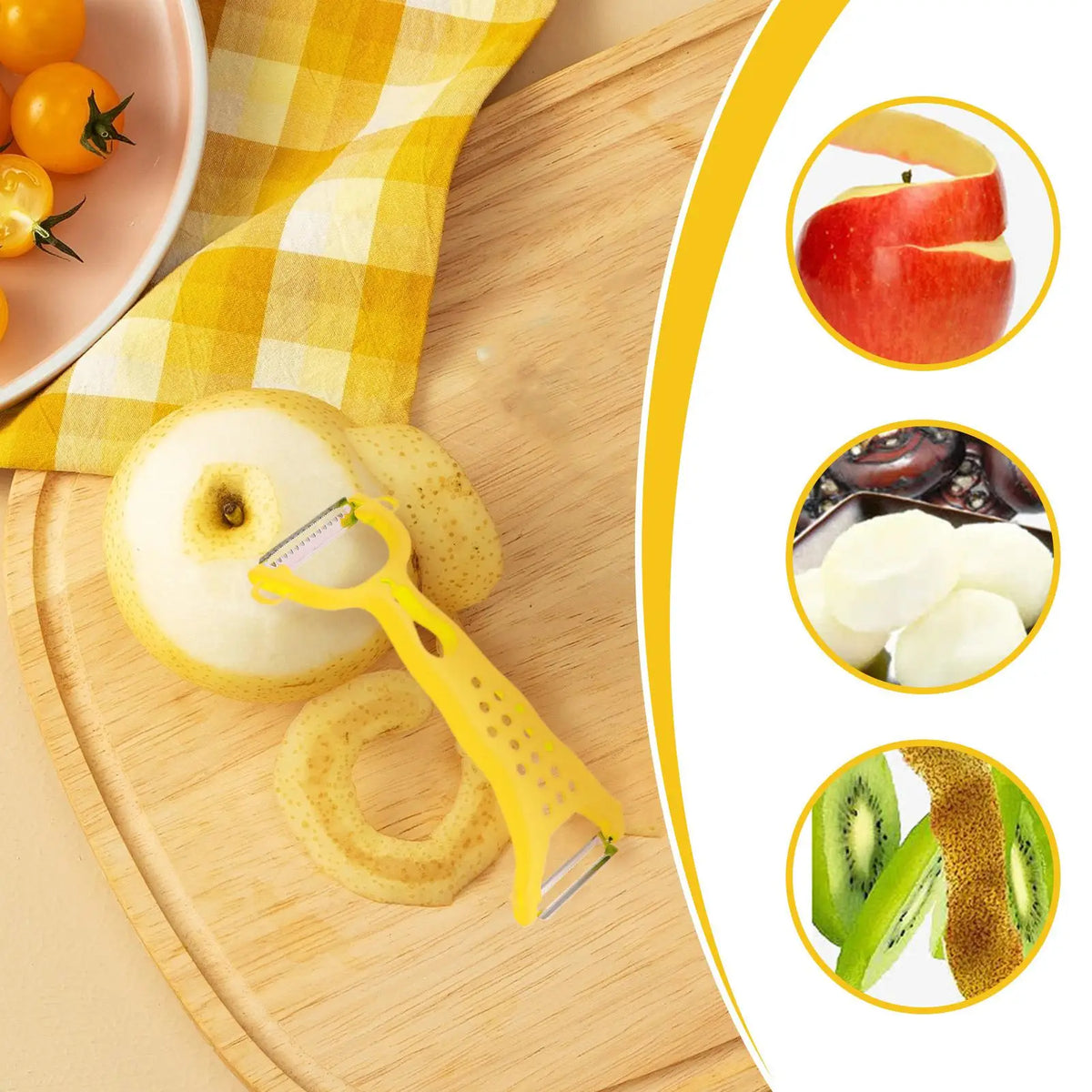 Stainless Steel Double Head Vegetable Peeler & Grater Tool