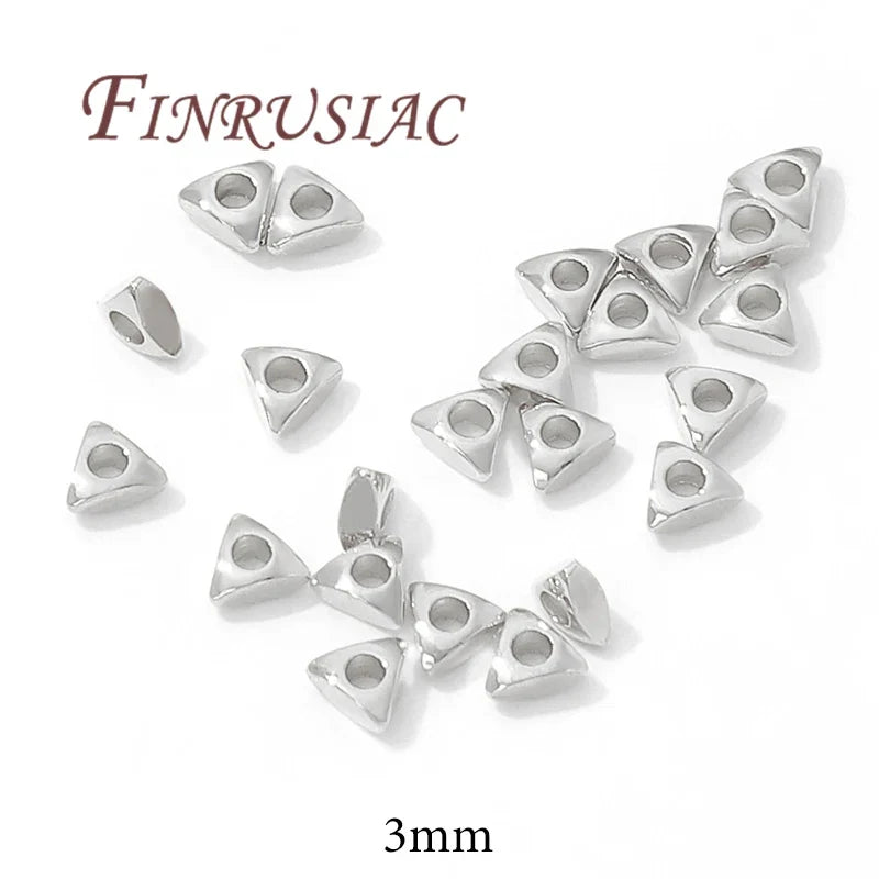 3mm 18K Gold Plated Triangle Spacer Beads – Jewelry Making