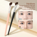 2-Piece Horsehair Contour & Nose Shadow Makeup Brush Set