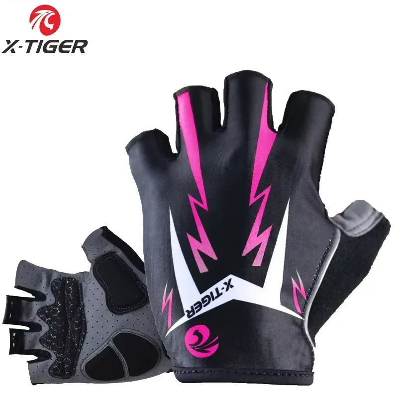 X-TIGER Half Finger Cycling Gloves | MTB Road Bike Women
