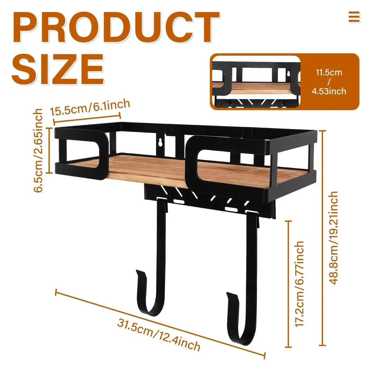 Wall Mount Ironing Board Holder – T & V Shape Storage Rack