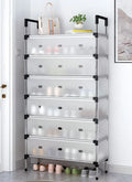 Multi-Layer Dustproof Shoe Rack – Space-Saving Cabinet