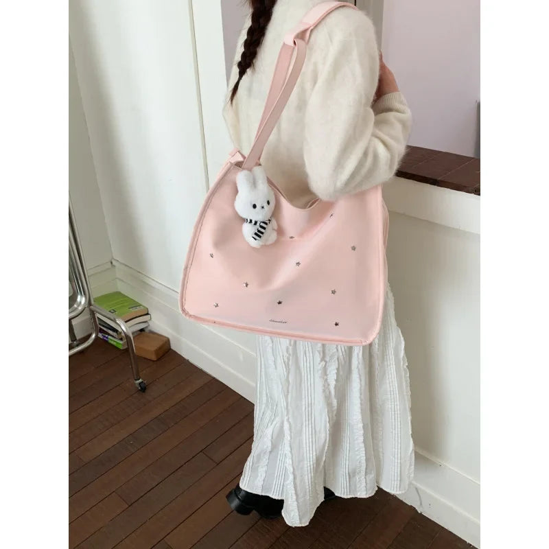 Korean-Style Women's Large Capacity Commuter Shoulder Bag
