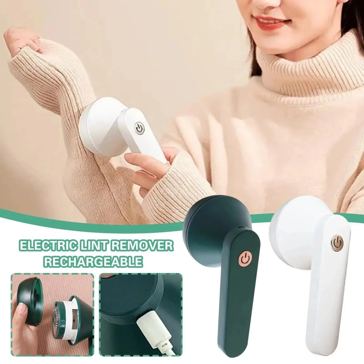 USB Rechargeable Electric Lint Remover & Fabric Shaver | NOCCLILI