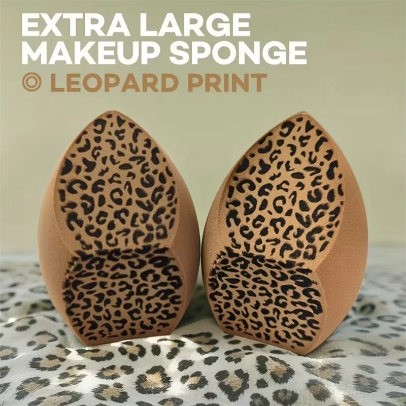 Extra Large Leopard Print Makeup Sponge | Wet & Dry Blender