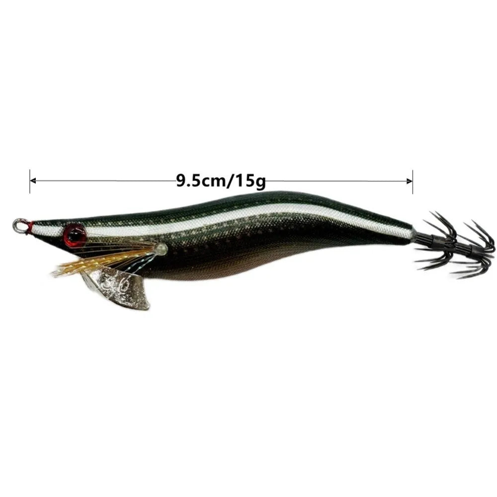 Squid Jig Egi UV Glow Lure 3.5# – Japan-Style Octopus Bait