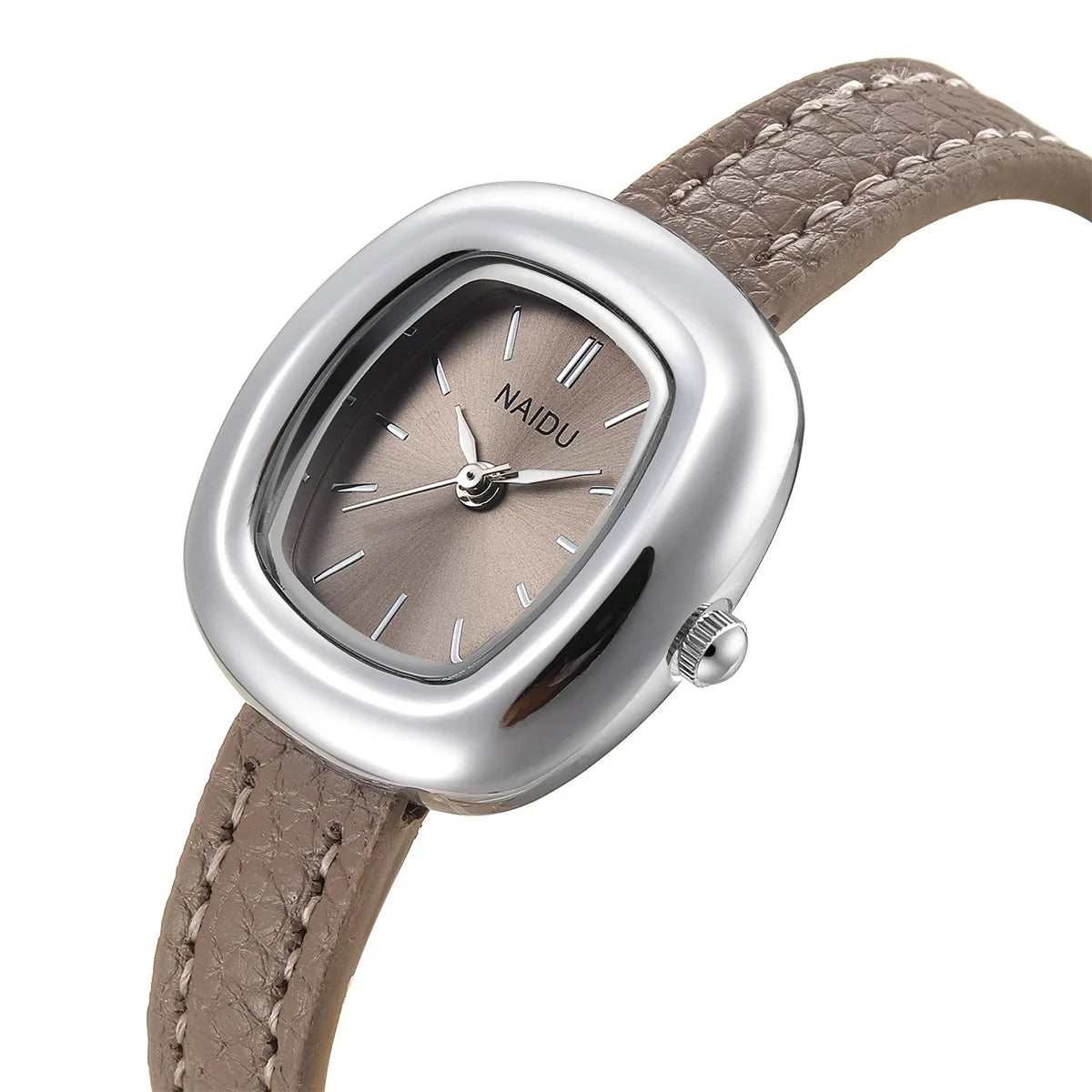 Women's Retro Elegant Quartz Watch – Leather Band, Alloy Case