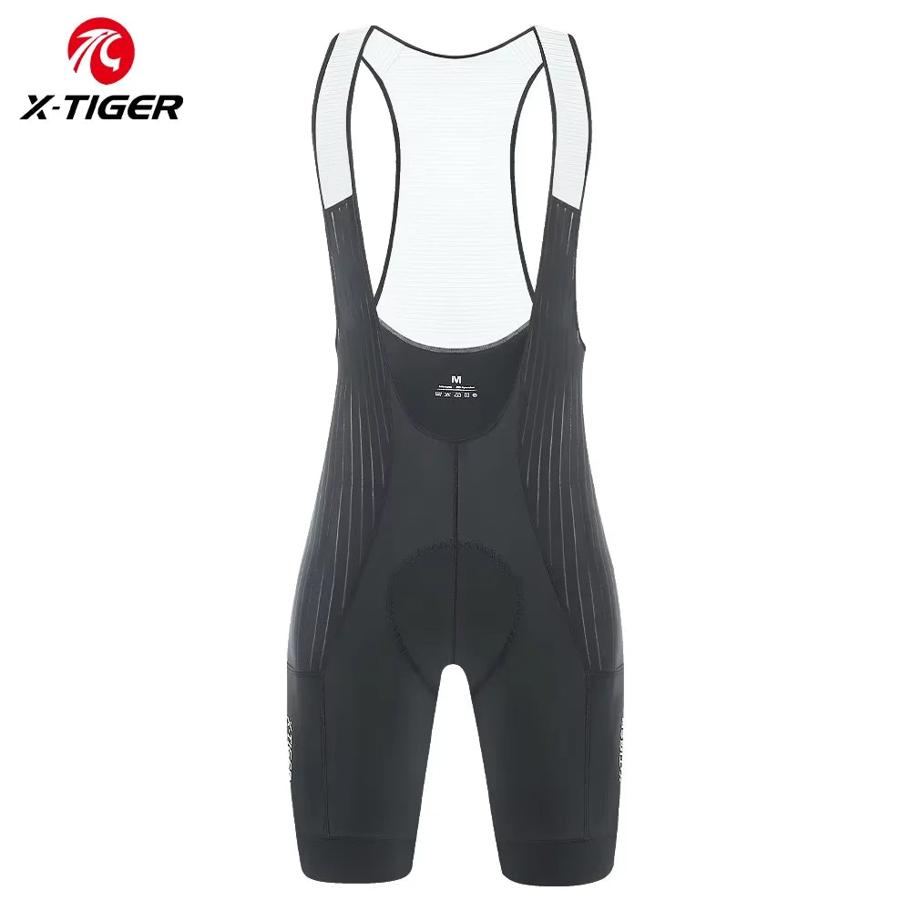 X-TIGER Men's Pro Cycling Bib Shorts | Foam Cushion, Lycra