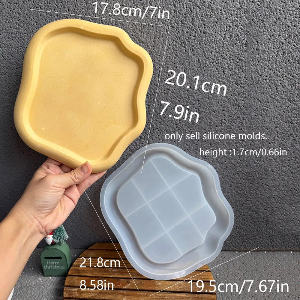 Wavy Tray & Bow Jewelry Box Silicone Mold – Resin DIY Craft