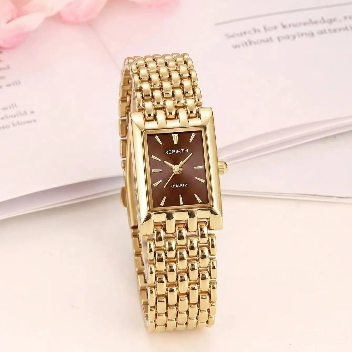 REBIRTH Women's Quartz Watch – Minimalist Light Luxury Style