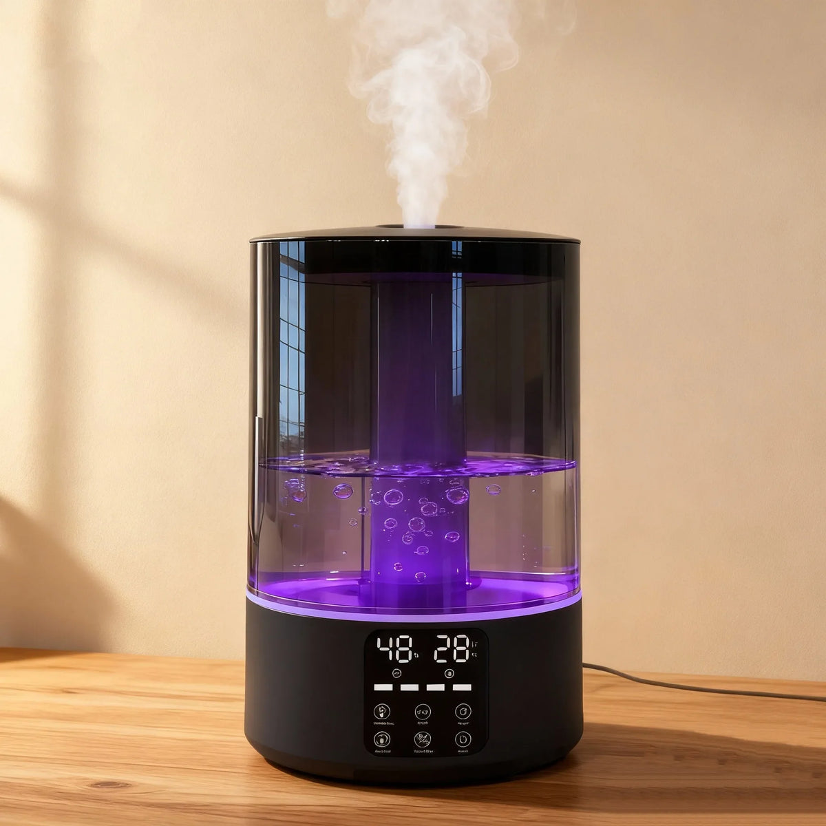 Ultrasonic Cool Mist Humidifier & Aromatherapy Diffuser LED