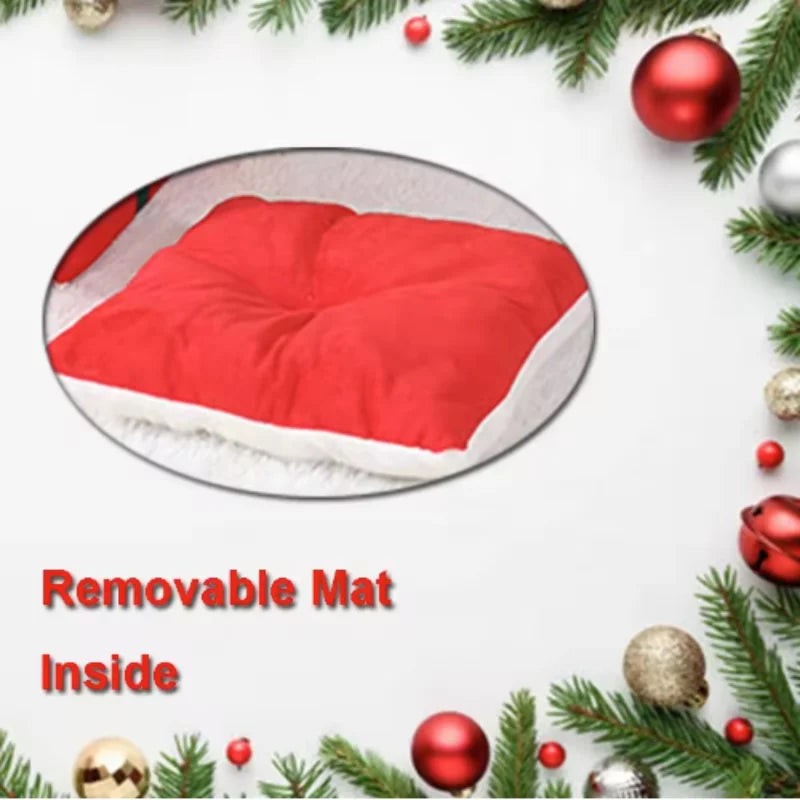 Winter Warm Plush Cat Nest | Box Design Pet Bed for Cats & Dogs