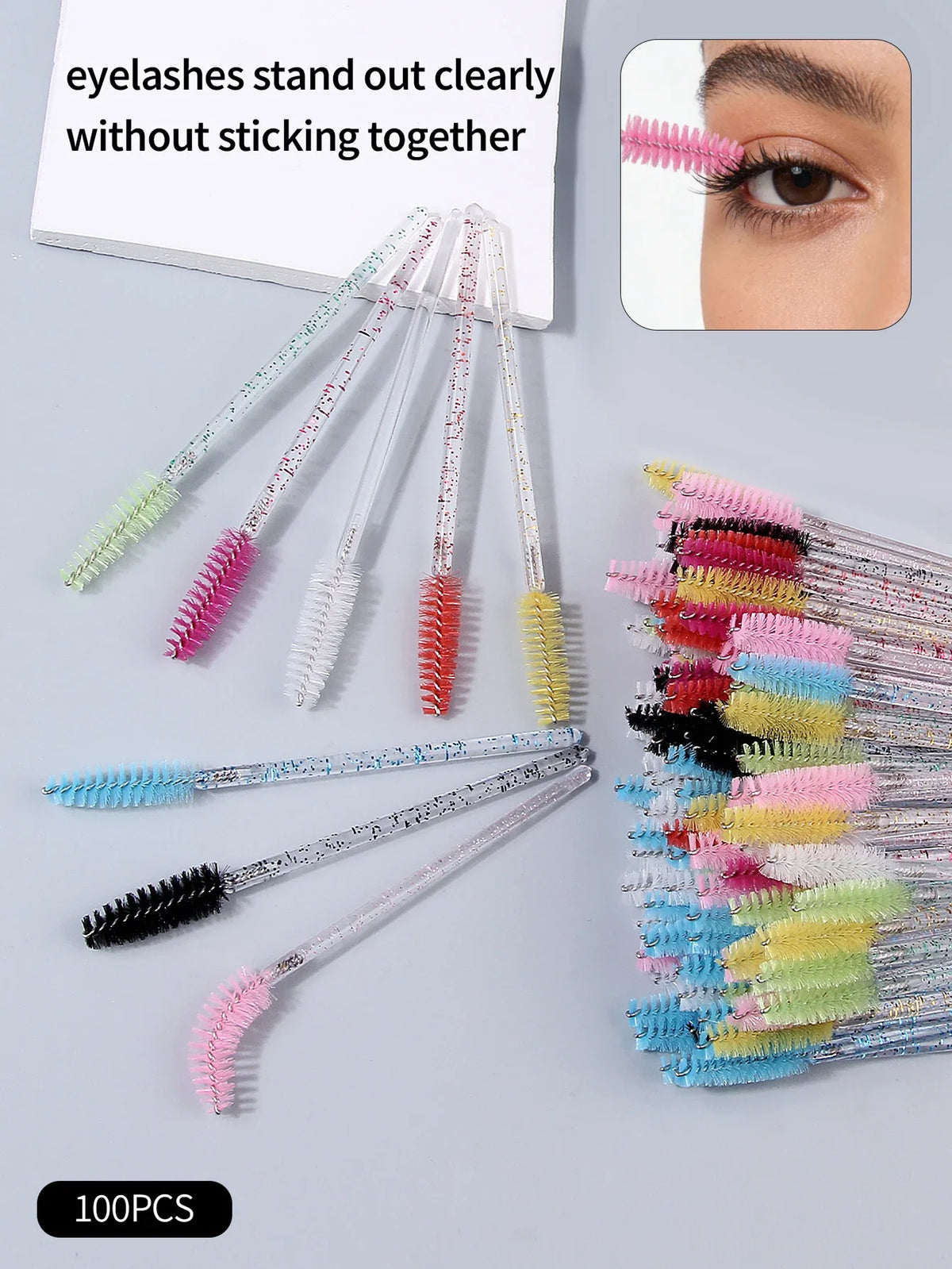 Disposable Mascara Wand Eyelash Brush Set 100/200pcs