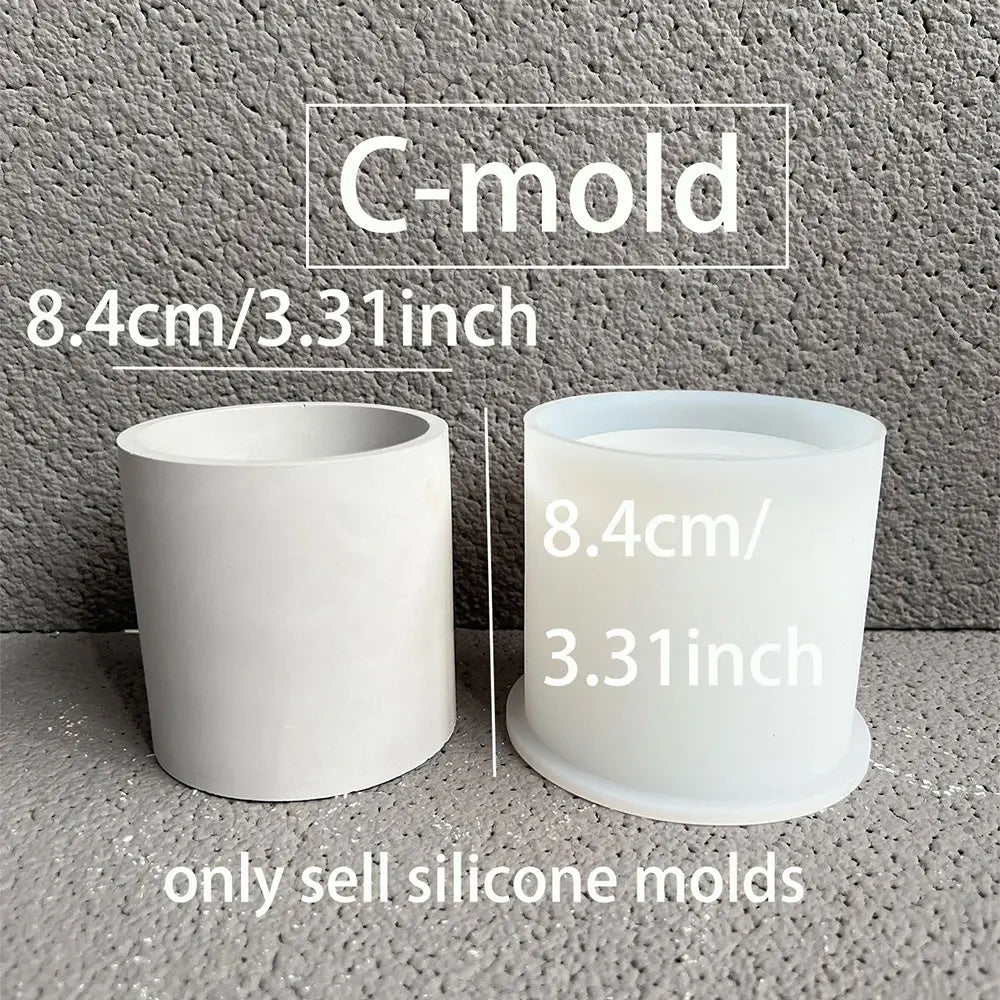 Spherical Silicone Mold for Concrete Pot, Resin & Candle DIY