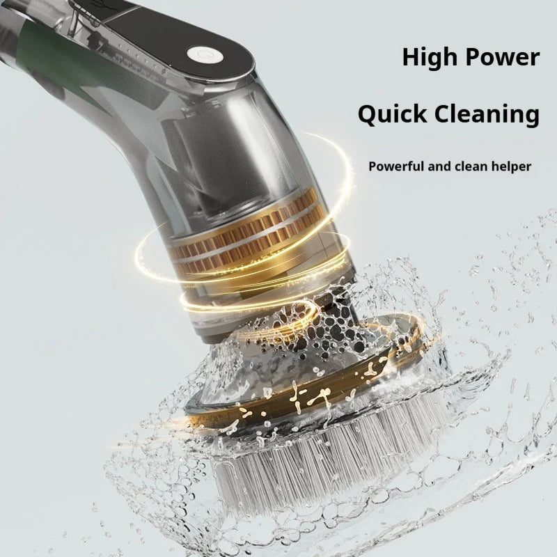 Cordless Electric Spin Scrubber – Rotating Cleaning Brush Set