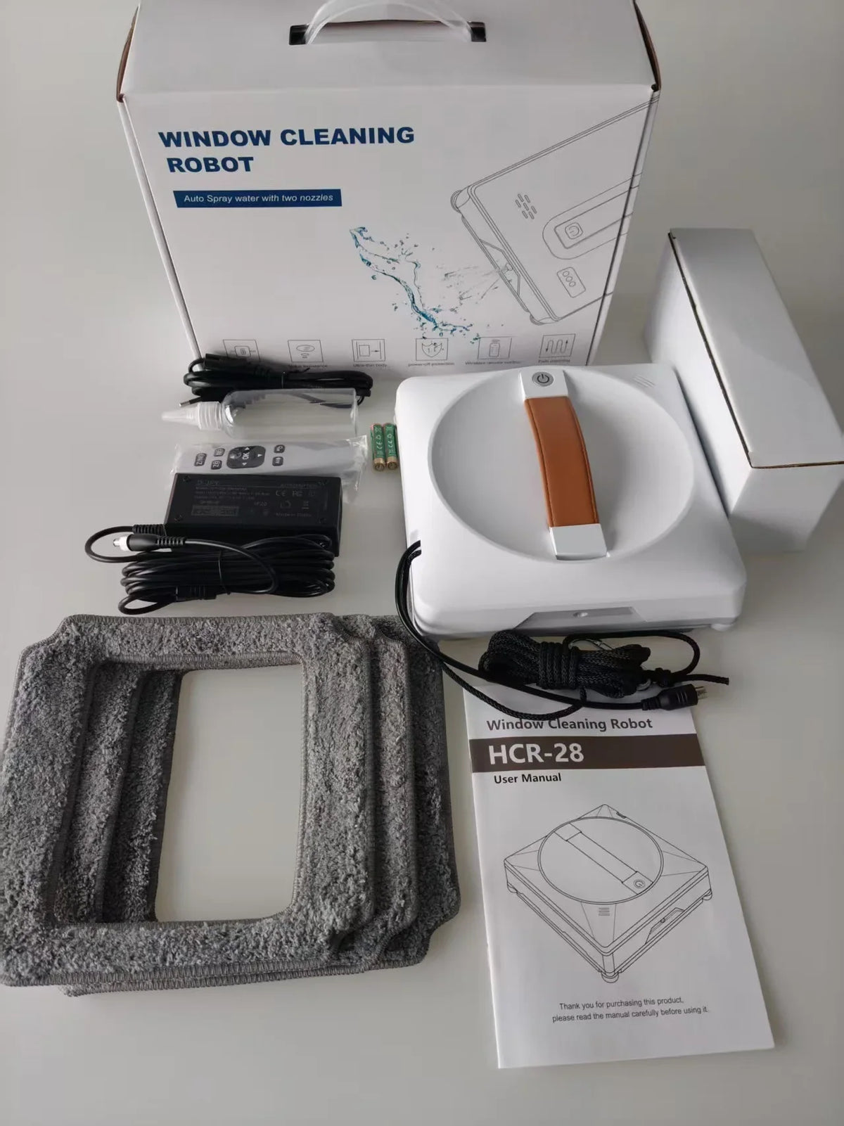 Smart Window Cleaning Robot | Water Spray & Remote Control
