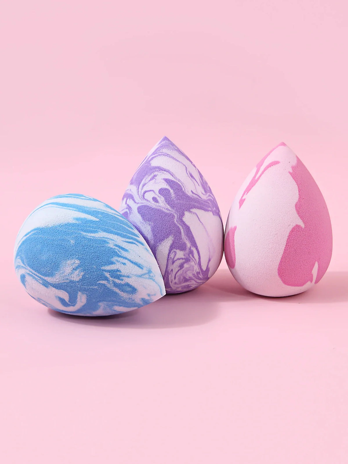 3PCS Two-Color Makeup Sponge Powder Puff – Dry & Wet Use