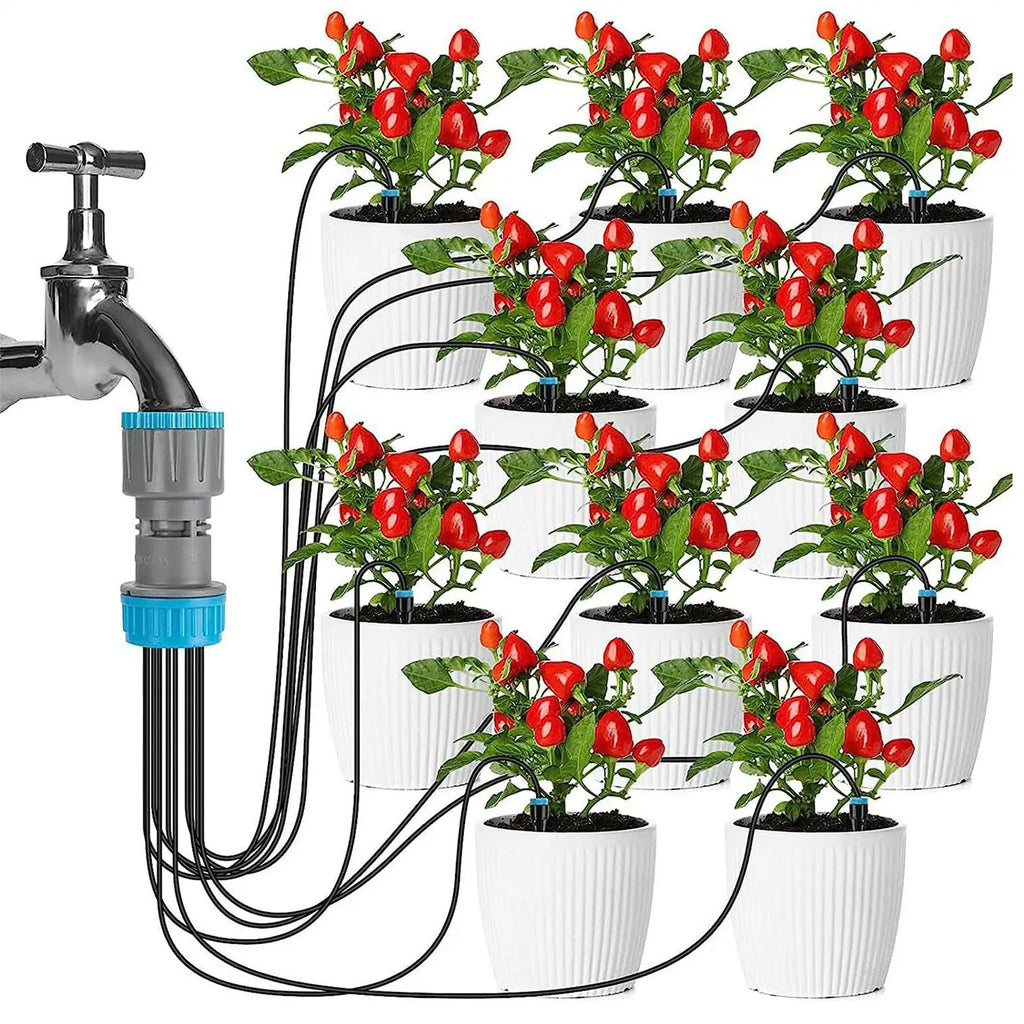 10-Head Automatic Drip Irrigation Kit | Garden Watering System