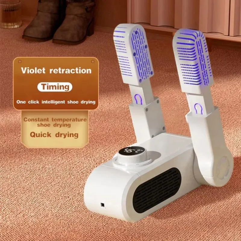 DUTRIEUX Electric Shoe Dryer – Foldable Boot Warmer & Timer