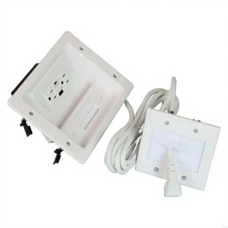 Plastic US Wall Outlet Cover – Tool-Free Install | 110V–240V