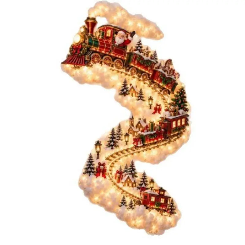 LED Cascading Christmas Wall Light | Warm White Holiday Decor