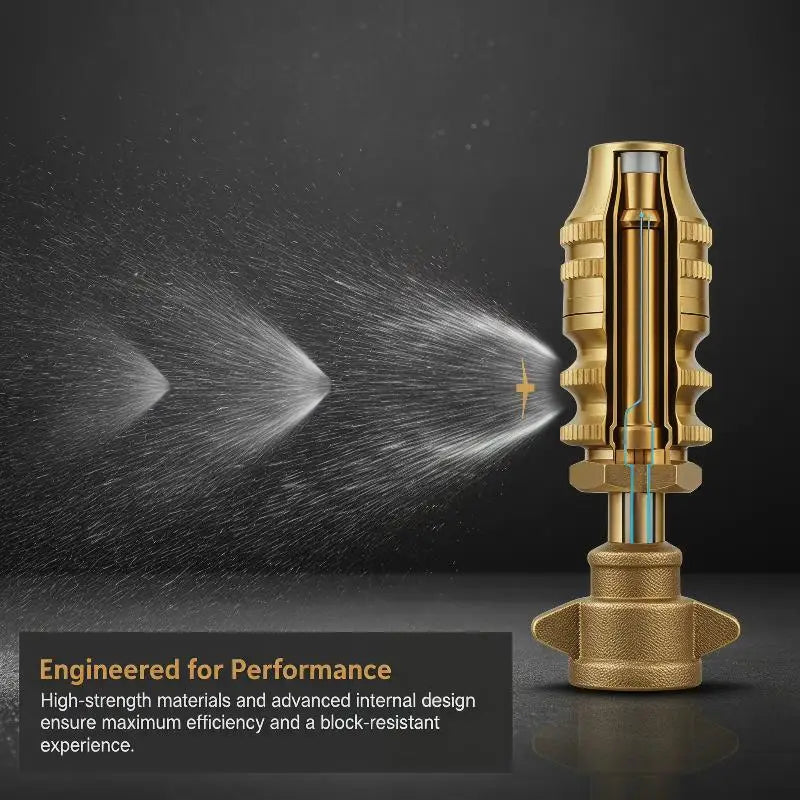 Brass Adjustable Mist & Jet Spray Nozzle for Electric Sprayers