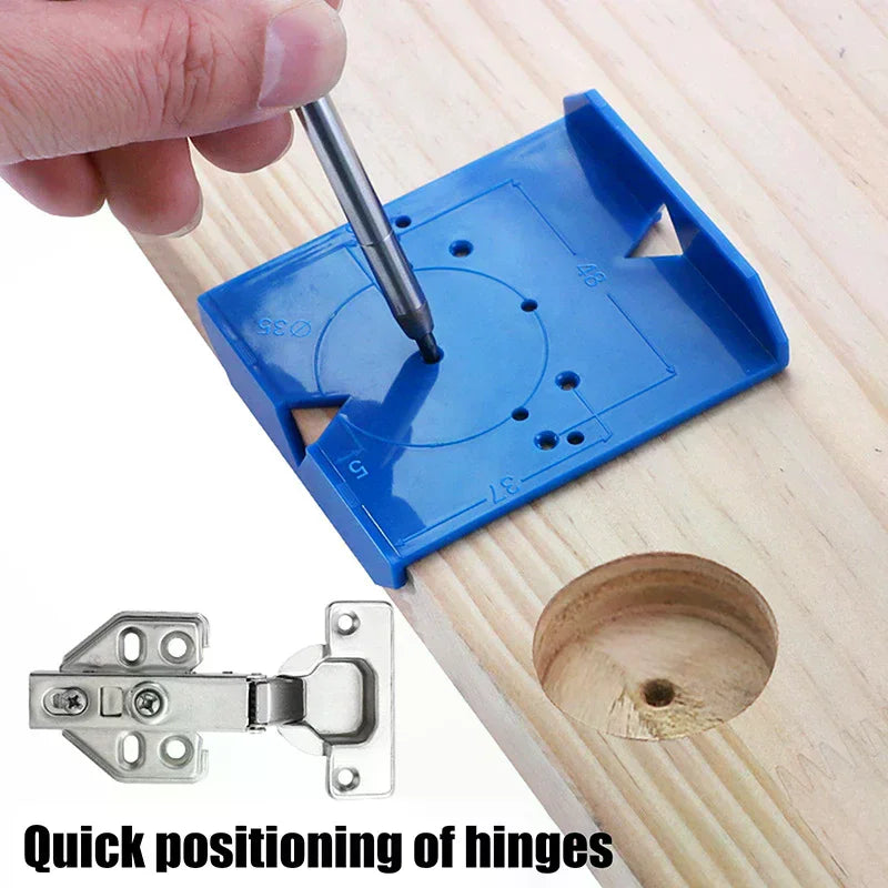 2Pcs Hinge Drilling Locator – Cabinet Door Template Jig