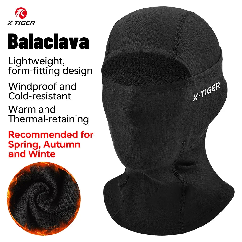X-TIGER Winter Cycling Balaclava – Full Face Fleece Ski Mask