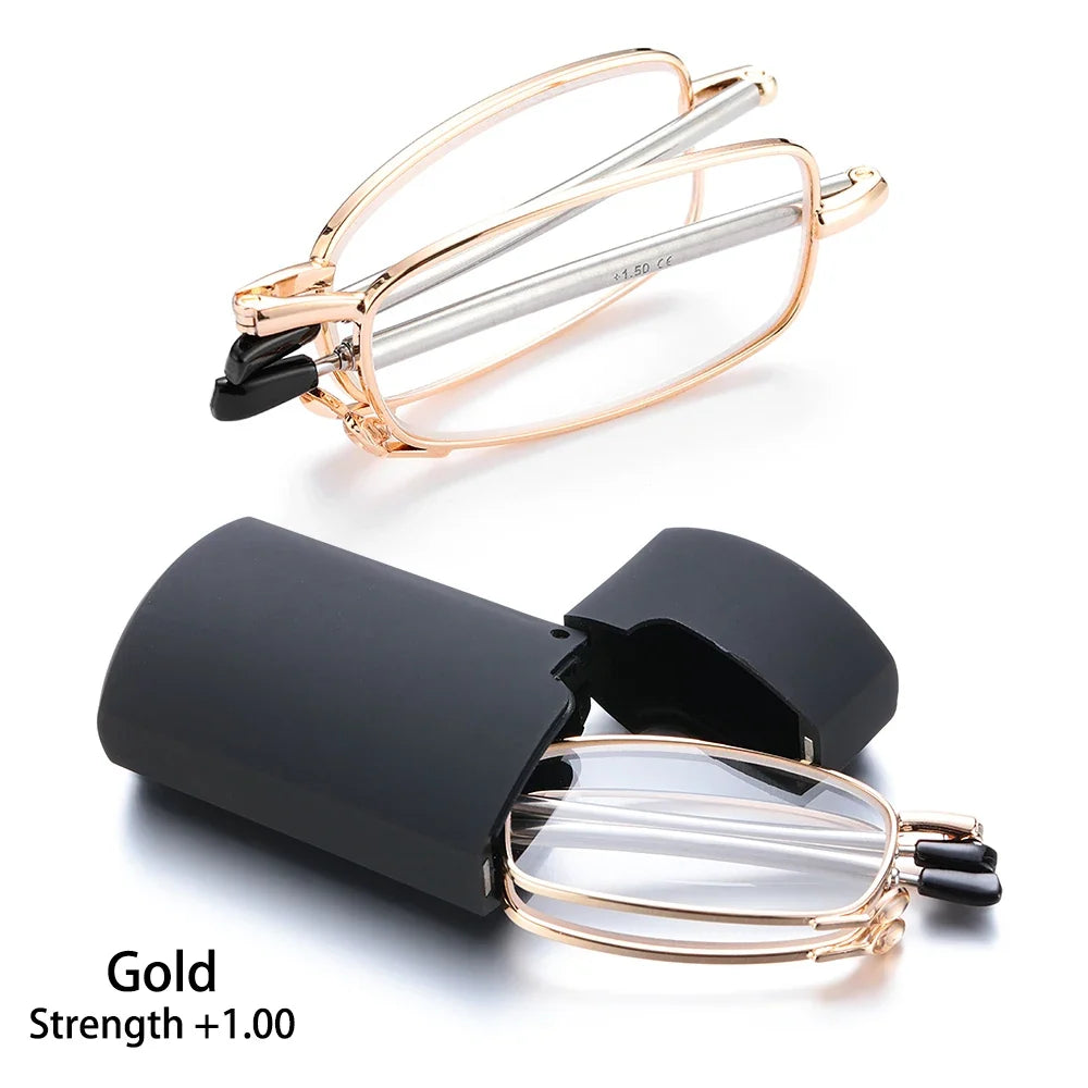 KLASSNUM Folding Reading Glasses +1.0–+4.0 | Unisex with Case