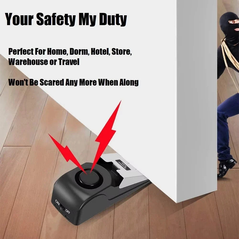 Wedge Door Stop Alarm – 120dB Portable Security Alert
