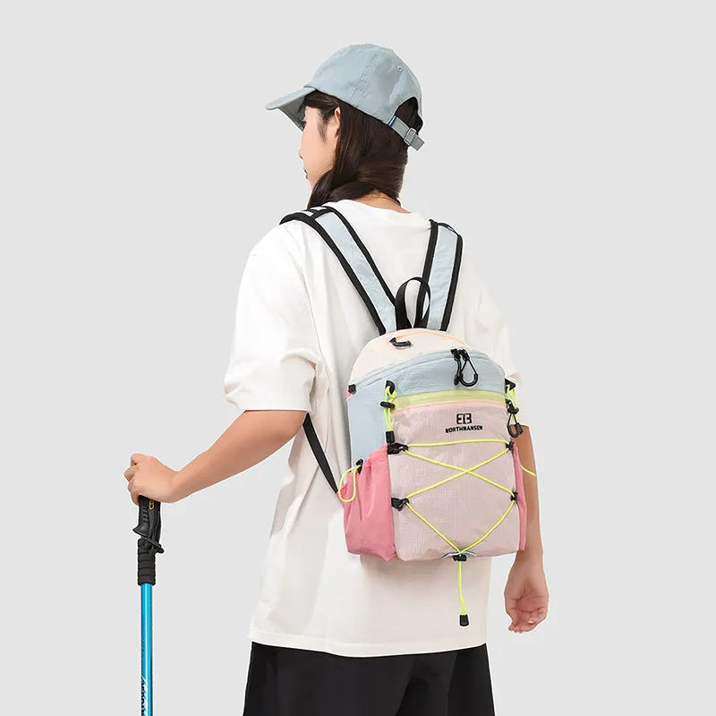 Color-Block Outdoor Backpack – Lightweight Unisex 20-35L
